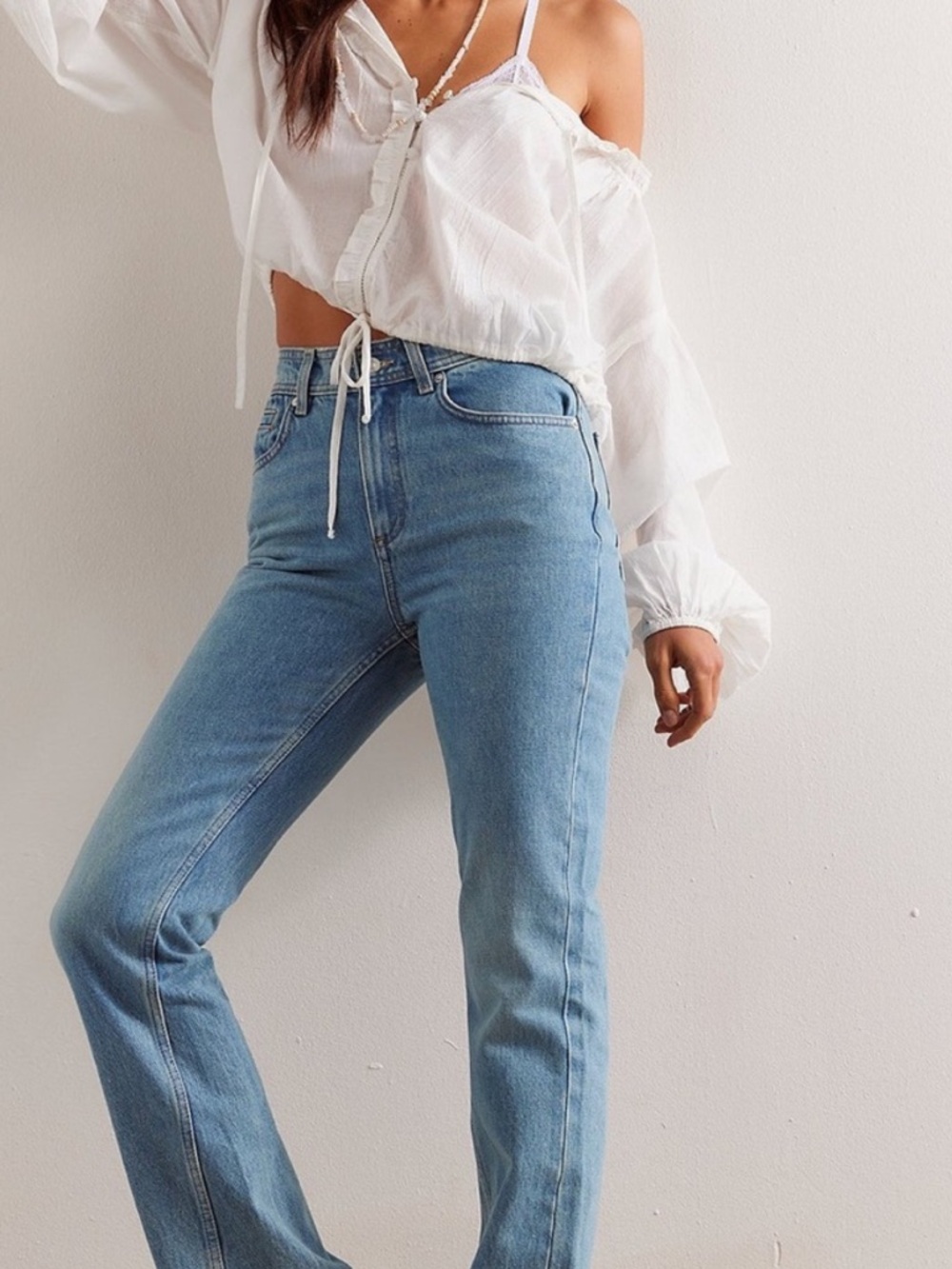 We The Free Light Wash Denim Jeans